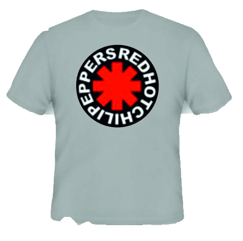 CAMISETA RED HOT CHILI PEPPERS GRIS TALLA S